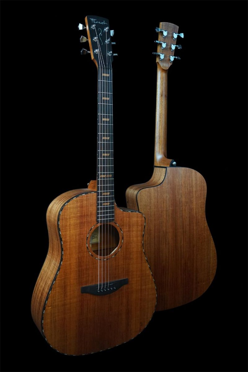 The Fenech VTH All Blackwood Model in the D78 (Dreadnought) and Grand Auditorium Cutaway