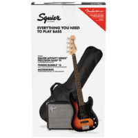 Squier Affinity Series Precision Bass Pack - 3 Colour Sunburst