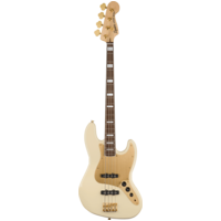 Squier 40th Anniversary J Bass Olympic White