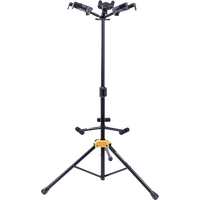 Hercules Auto Grip Triple Guitar Stand with Foldable Backrest