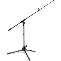 Hercules Low Profile Tripod Microphone Stand with Boom and Mic Clip