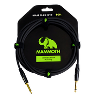 Mammoth MAM LINES G10 10ft Instrument cable Straight Jack to Straight Jack.