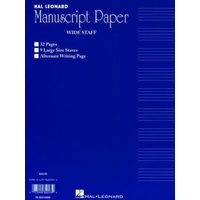 Hal Leonard Manuscript Wide Staff 32pg