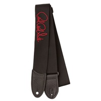 PRS Guitar Strap Poly Black Red Signature