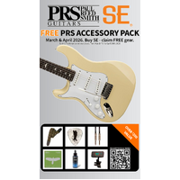 PRS SE Left Handed Silver Sky John Mayer Signature - Moon White incl Gig Bag