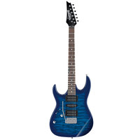 Ibanez RX70QAL Left Handed Electric Guitar in Transparent Blue Burst
