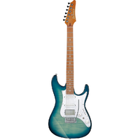 Ibanez AZ22S1F Premium - Transparent Turquoise Burst