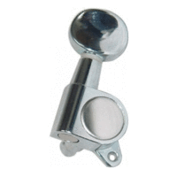 DR Parts Machine Heads for Acoustic Guitar 6-In-Line Singles Chrome