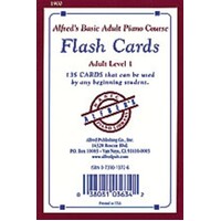 Alfred's Basic Adult Piano Course Flash Cards, Level 1