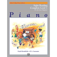 Alfred's Basic Piano Library Sight Reading Complete Level 1
