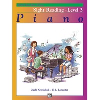 Alfred's Basic Piano Library Sight Reading Level 3
