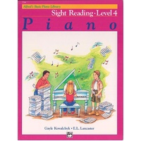 Alfred's Basic Piano Library Sight Reading Level 4