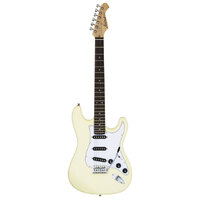Aria STG-003SPL Series Electric Guitar in Vintage White
