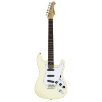 Aria STG-003SPL Vintage White