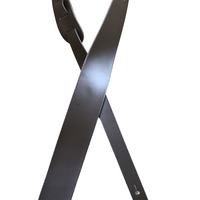 Colonial Leather 2.5" Guitar Strap - Black
