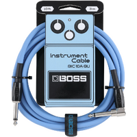 Boss BIC10A Instrument Cable 10 Ft S-RA  Blue