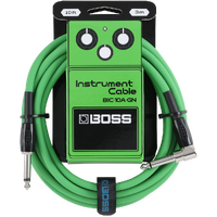 Boss BIC10A Instrument Cable 10 Ft S-RA  Green
