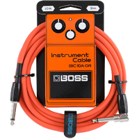 Boss BIC10A Instrument Cable 10 Ft S-RA  Orange