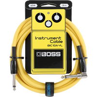 Boss BIC10A Instrument Cable 10 Ft S-RA  Yellow