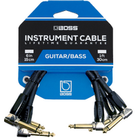 Boss BICPC3 Premium Instrument Patch Cable - 3 Pack