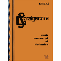 Craigscore Manuscript Book 12 Stave Double Sided Spiral Bound