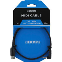 Boss BMIDI-2-35 3.5mm TRS - MIDI Cable 2ft
