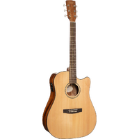 Cort Earth 60CE Acoustic Electric Guitar Natural Gloss