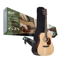 Cort Earth 70 Dreadnought Guitar Pack Open Pore