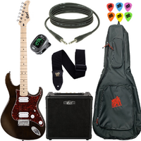 Cort G100HH Electric Guitar Pack Walnut