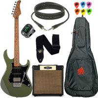 Cort G250SE Electric Guitar Pack Olive Dark Green