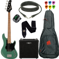 Cort GB Short Scale Bass Pack Forest Green