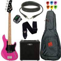 Cort GB Short Scale Bass Pack Fandango Purple