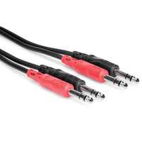 Hosa Stereo Interconnect Dual 1/4" TRS to Same 1m CSS201