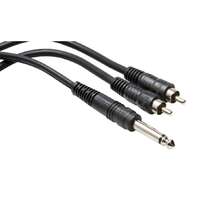Hosa Mono 1/4" - 2 x RCA 2m CYR102