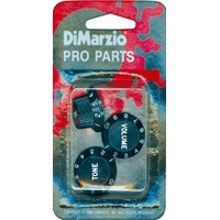 DiMarzio DM21W Control Knob Set Single Coil Style Black