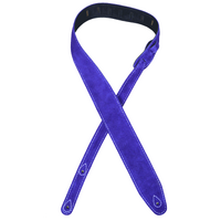 Colonial Leather Guitar Strap Violet