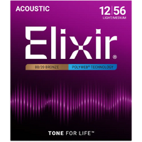 Elixir Acoustic 80/20 Bronze Polyweb 12-56