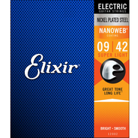 Elixir Electric Nickel Plated Steel Nanoweb 9-42