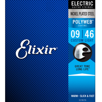Elixir Electric Nickel Plated Steel Polyweb 9-46