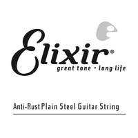 Elixir Anti-Rust Plain Steel Guitar String - 9
