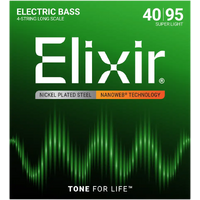 Elixir Bass Nickel Plated Steel Nanoweb 40-95