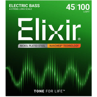 Elixir Bass Nickel Plated Steel Nanoweb 45-100