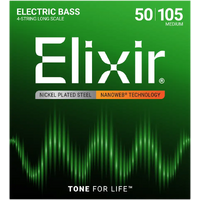 Elixir Bass Nickel Plated Steel Nanoweb 50-105