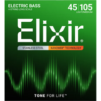 Elixir Bass Stainless Steel Nanoweb 45-105