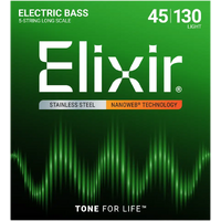 Elixir Bass Stainless Steel Nanoweb 45-130 5-String