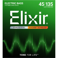 Elixir Bass Stainless Steel Nanoweb 45-135 5-String