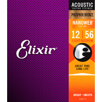Elixir Acoustic Phosphor Bronze Nanoweb 12-56