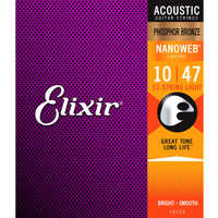 Elixir Acoustic Phosphor Bronze Nanoweb 10-47 12 String Set