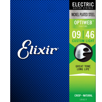 Elixir Electric Nickel Plated Steel Optiweb 9-46