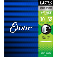 Elixir Electric Nickel Plated Steel Optiweb 10-52